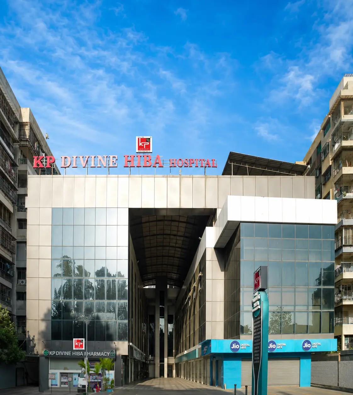 KP Divine Hiba Hospital building exterior